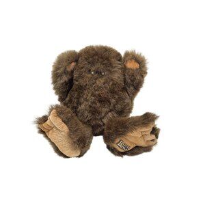 1985 BEEPLE Plush Brown Bigfoot Yeti Carousel 14" Interactive Toy WORKS